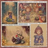 ราคา การ์ตูนอะนิเมะ Undertale Undertale Retro กระดาษคราฟท์โปสเตอร์ภาพวาดตกแต่งภาพจิตรกรรมฝาผนัง 42 * 30 ซม. (55907700754)