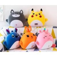 ราคา หมอนผ้าห่มตุ๊กตา, ผ้าห่ม,ผ้าห่มนวม หมอนอิงอเนกประสงค์ ขนาดตัวตุ๊กตา40*50cm ขนาดผ้าห่ม160*110cm ในรูปแบบ 3 in1 (5179984282)