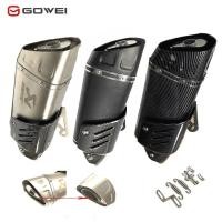 ราคา Gowei ปลายท่อแต่งมอเตอร์ไซค์ ปลายท่อakrapovicปลายดาบ ปลายท่อสูตร ท่อมอเตอร์ไซค์แต่ง ขนาดคอ 2 นิ้ว (14859533904)