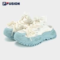 ราคา FILA NFILA FUSION BIANCO MULES Women Platform Shoes/Sneakers ( Blue White Grey / Purple) (42262423686)