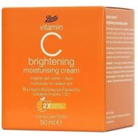 ราคา BOOTS VITAMIN C บู๊ทส์ วิตามิน ซี ไบรท์เทนนิ่ง มอยส์เจอร์ไรซิ่ง ครีม 50 มล. (44306114061)