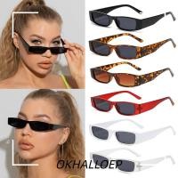ราคา IOKHALLO สี่เหลี่ยมผืนผ้าขนาดเล็กแว่นตากันแดดแว่นตาแฟชั่นผู้หญิง UV400 กรอบเล็ก (53964297832)