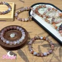 ราคา บอตสวานาอาเกต (Botswana Agate) กำไลหินแท้ อาเกตหินธรรมชา Agate ลูกปัดหินอาเกตธรรมชาติ หินนําโชค 8มิล (42557030817)