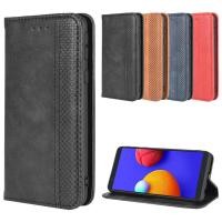 ราคา เหมาะสําหรับ Samsung Galaxy A01 Core Phone Case M01Core Phone Leather Case Magnetic Flip Card Case (54709066295)