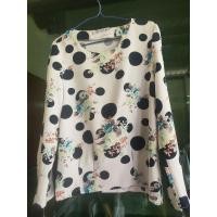 ราคา มือ2 เสื้อแขนยาวลายดอกสีขาวผ้าซาตินอกได้40ความยาว25 (21481048180)