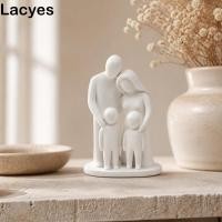 ราคา LAYES รูปปั้นผู้ปกครองเด็ก, 3D พิมพ์ครอบครัวสามครอบครัวกอดตุ๊กตา, Creative Desk Decor เครื่องประดับบ้านโมเดิร์น Minimalist 4 คนตุ๊กตา Office Room (50066015760)