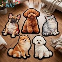 ราคา NIUYOUJS พรมเช็ดเท้าสัตว์, 2D แบนรูปพิเศษแมวสุนัขพรม,ดูดซับทนทานสวมใส่พรมปูพื้นห้องห้องนอนห้องนั่งเล่นตกแต่ง (26595396408)