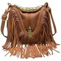ราคา กระเป๋าสะพายพู่, วินเทจสไตล์ผู้หญิงหนัง PU Bohemian Fringed, Vintage Hobo Crossbody Bag,Fringe Handbag (2) YHRG (46264827732)