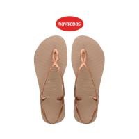 ราคา ส่งต่อ HAVAIANAS SANDALIAS ไซส์ 37-38 ของแท้ 100% รองเท้าแตะผู้หญิง LUNA FEMALE สีทอง (13648671222)