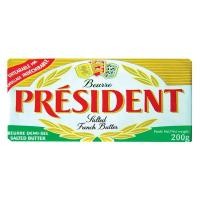 ราคา เพรสซิเด้นท์เนยสดรสเค็มแท่ง 200กรัม President Salt Butter 200g. [หมายเลขบาร์โค้ด 3228020355741 ] (47012627913)