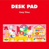 ราคา ส่งจากไทย Desk pad Hello Kitty x Wiggle Wiggle แผ่นรองเมาส์ คิตตี้ Cozy Time ที่รองเมาส์ ตกแต่งโต๊ะคอม 73030 (46508961540)