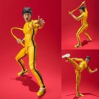 ราคา International Superstar เสื้อผ้าสีเหลือง Bruce Lee Hand-Made Action Figure ของเล่นโมเดลชั้นวางหนังสือตกแต่ง AD3Y (47111557811)