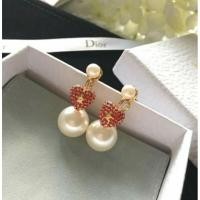 ราคา ต่างหูทับหลังมุกหัวใจสีแดง สไตล์ D งาน ออริ (17475107815)