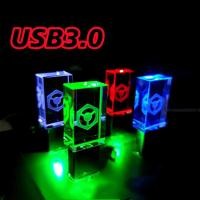 ราคา ไฟ LED คริสตัลโลหะสีดํา USB2.0 แฟลชไดรฟ์ความเร็วสูง 128GB 64GB 32GB 16GB (55262018159)
