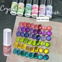 ราคา ยาทาเล็บเจล สีลูกแก้วคริสตัล แคทอาย มี 6 สี สีเจล spar Cat's Eye gel ยาทาเล็บ สวยงามสองสี กาวทาเล็บ UV 5ml 【doom】 (23083453587)