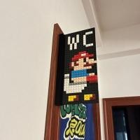 ราคา เลโก้ DIY สร้างป้ายระบุห้องน้ำซูเปอร์มาริโอ บล็อก WC MARIO โลโก้ ไฟแสดงสถานะเครื่องหมายคําถาม Light Building Block (56709422799)