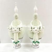 ราคา ฟรีค่าจัดส่ง l ราคาสินค้าเป็นคู่ พานพุ่ม พานพุ่มเงินทอง พานพุ่มสักการะ พานพุ่มดอกไม้ พานพุ่มสีขาว (22944936164)