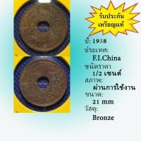 ราคา No.61600 ปี1938 French Indo China เฟรนซ์ อินโด ไชน่า 1/2 Cent เหรียญต่างประเทศ ของเก่า หายาก น่าสะสม ราคาถูก (28407013327)