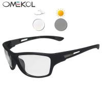 ราคา OMKOL OMKOL แว่นกันแดดวิ่งเปลี่ยนสีกีฬากลางแจ้งแว่นกันแดดมาราธอนแว่นตาปั่นจักรยาน OMKOL SMOOKING กันแดดfgg (40333608341)