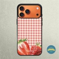 ราคา IPhone 17 16 15 14 13 12 11 Mini Plus Pro Max TPU Rubber Strawberry Art Case (45815420691)