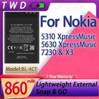 ราคา BL-4CT BL4CT แบตเตอรี่ความจุขนาดใหญ่สําหรับ Nokia 5310 XpressMusic /630 XpressMusic7230/X3 แบตเตอรี่ใหม่ High Quanlity (55015921857)