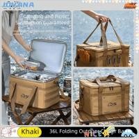 ราคา JOVANA Camping กระเป๋าเก็บความร้อน, กระเป๋าปิคนิคด้านในกันน้ําร้อนและเย็น, ความจุขนาดใหญ่ 36L ถุงฉนวนกันความร้อนที่ทนทานกลางแจ้ง (47317017864)