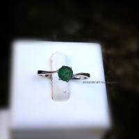 ราคา แหวนมรกตแท้ พลอยแท้ เงินแท้ (50408021855)
