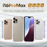 ราคา I16 pro max 7.3 "สมาร์ทโฟน Android 8-Core HD 4+64G True 4G Smart Island Netcom (47466438876)