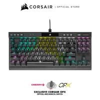 ราคา CORSAIR Keyboard K70 RGB TKL CHAMPION SERIES Optical-Mechanical Gaming Keyboard with PBT DOUBLE SHOT PRO Keycaps (NA) (14369292558)