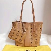 ราคา ✅New MCM Mini Tote bag มี2สี สี ออริ /สีดำมีใบลูก✅รอเช็คสต๊อกต (54316816646)