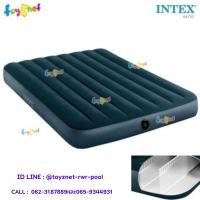 ราคา Intex ที่นอนเป่าลม 4.5 ฟุต (ฟูล) ดูรา-บีม ไฟเบอร์-เทค 1.37x1.91x0.25 ม. สีเขียวมิดไนท์ รุ่น 64733 (2822116638)