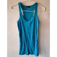 ราคา เสื้อกล้ามผ้ายืด สีเขียวน้ำทะเล (29118398321)