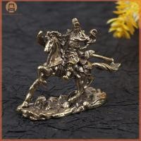 ราคา ABOVE ทองเหลืองแห่งความมั่งคั่งขี่ม้า Guan Gong รูปปั้นอุปกรณ์ตกแต่งบ้าน TH (54513382231)