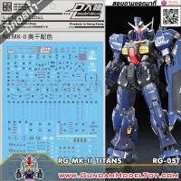 ราคา RG GUNDAM MK-II TITANS WATER DECAL ดีคอลน้ำกันดั้ม มาร์ค ทู ไททานส์ (29940522295)