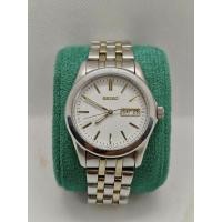 ราคา นาฬิกามือสองของแท้✅Seiko มีวันและวันที่พร้อมใช้งาน สายเดิมสายยาว (52711015677)