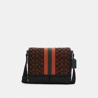 ราคา #Coach #THOMPSON SMALL MAP BAG IN SIGNATURE JACQUARD WITH STRIPE (COACH C6583) สะพายชาย รุ่นใหม่ล่าสุด (10074972948)