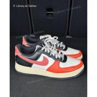 ราคา รองเท้ามือสองของแ ท้หายากสภาพดีมาก Nike Air Force 1 Low '07 LV8 รุ่น Black Vintage Coral Phantom (51063873260)