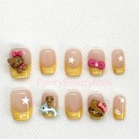 ราคา พร้อมส่ง[PB03]เล็บเจลสำเร็จรูปลายแมวKTซัมเมอร์ทะเลสีเหลืองปลาวาฬสีฟ้าโบว์สีชมพูเล็บเจลติดไปทะเลแถมอุปกรณ์ทำเล็บทั้งเซต (42073311321)