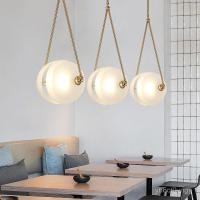 ราคา Postmodern Art Restaurant Pendant Light Bar Counter Cafe Bedroom Bedside Exhibition Hall Light Glass Showcase Minimalist (46350850288)