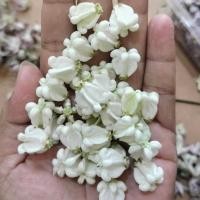 ราคา ดอกรักสีขาว 100 กรัม เก็บสดจากสวน ใช้ร้อยพวงมาลัยและทำกระทง (24871330816)