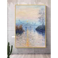 ราคา ภาพวาดสีน้ำมันที่วาดด้วยมือของผลงาน "Impression of Sunrise" ของโมเนต์, ภาพวาดสีน้ำมันจากหมู่บ้านต้าเฟิน, ภาพตกแต่งสไตล์โมเดิร์นสำหรับทางเข้าและห้องนั่งเล่น, ภาพวาดตกแต่งผนังศิลปะ (54466166497)