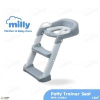 ราคา Milly บันไดเข้าห้องน้ำ ที่รองนั่งสำหรับเด็ก ฝารองชักโครก บันไดปีนชักโครก Potty Training Seat (27170518644)