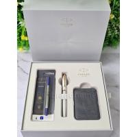 ราคา Gift Set สลักชื่อฟรี! PARKER IM Graduation White GT Rollerball Pen + Card Holder ป๊ากเกอร์ ของขวัญ (42707201331)