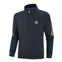 ราคา ADIDAS อาดิดาส ชุดวอร์มผ้าฝ้ายแท้สไตล์เกาหลีฤดูใบไม้ผลิของผู้ชาย, ชุดกีฬาแจ็คเก็ตซิปสองชิ้นวิ่งสบายๆ (48564355144)