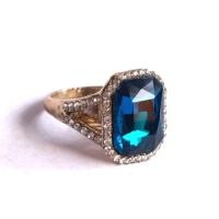 ราคา ไซส์ 6 แหวนพลอย พลอยฟ้า แหวนทอง blue sapphire gold rings (50504502128)