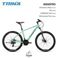 ราคา จักรยานเสือภูเขา TRINX M500PRO MTB 29ER ล้อ 29 นิ้ว เฟรมอลูมิเนียม น้ำหนักเบา ชุดเกียร์ Shimano 24 สปีด (54754230457)