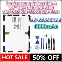 ราคา ยี่ห้อใหม่แท็บเล็ต EB-BT550ABE แบตเตอรี่ 6000mAh สําหรับ Samsung Galaxy Tab A 9.7 "SM-T550 SM-P550 SM-T555 SM-T555C SM-P351 + เครื่องมือ (50262129030)