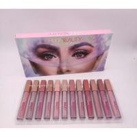 ราคา สินค้าพร้อมส่งใหม่ Huda 12 สีลิปกลอส เซ็ตแท่ง 12 ลิปกลอสเนื้อแมทเคลือบลิปกลอสลิปสติกแบบไม่ติดทนนานกันน้ำ (7651694729)