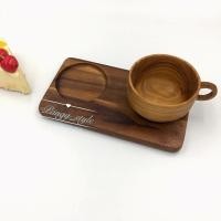 ราคา ถาดเสิร์ฟแบบมีหลุม 2 หลุมไม้จามจุรีขนาด4.5x8นิ้ว (8605348324)