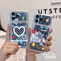 ราคา น่ารักหัวใจกางเกงยีนส์เคสโทรศัพท์สําหรับRedmi 15A 15 15C 14C 14R 13 13C 13R 12C 12R 11A 10 Prime Power 10A 10C 5G 4G Luxury Star PUปกหนังลูกสุนัขปลอกนุ่ม (55013530785)